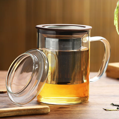 Cassez le poids léger de verre résistant de tasse d'Infuser de thé pour boissons chaudes/froides fournisseur